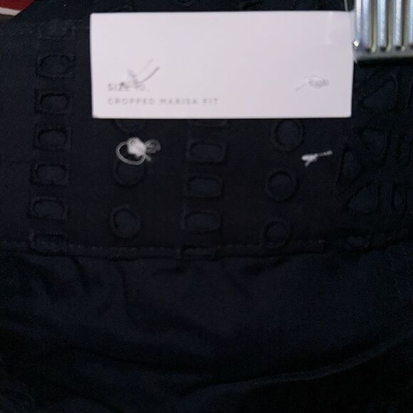 Ann Taylor LOFT Navy Blue Cropped Ankle Pants Sleek Style 10 - Picture 12 of 13